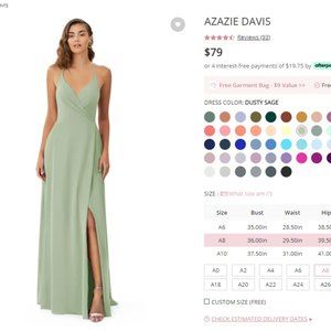 AZAZIE Bridesmaid Dress